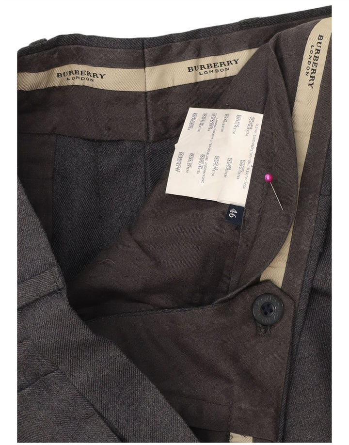 Мужские костюмные брюки Burberry IT 46 Small W34 L30 Серый полиэстер