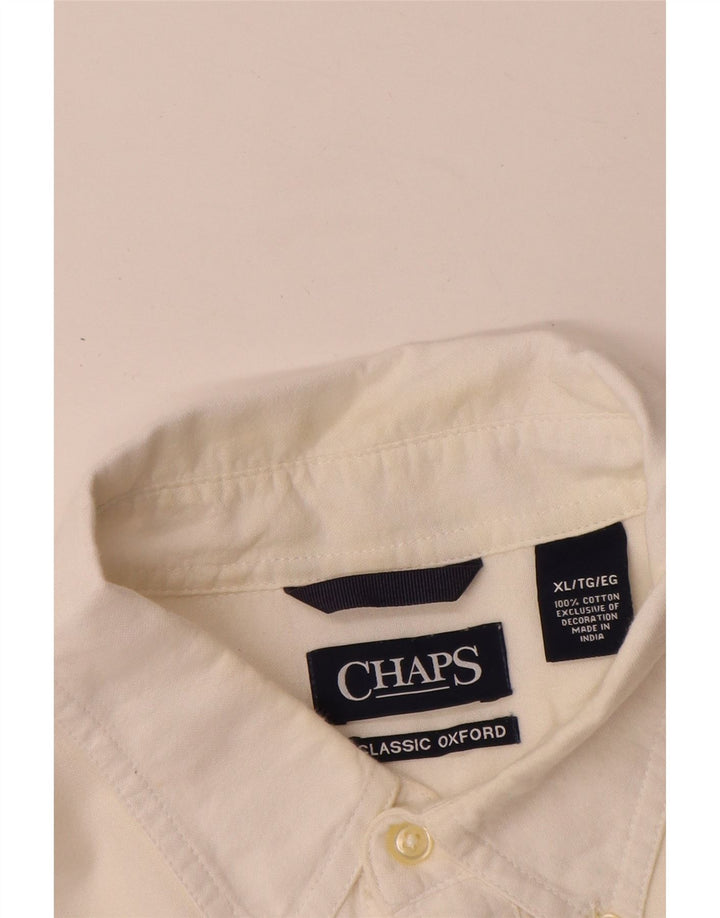 Мужская классическая оксфордская рубашка Chaps XL, белый хлопок