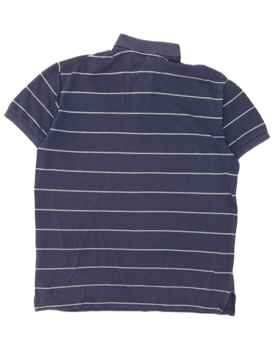 Мужская рубашка-поло POLO RALPH LAUREN среднего размера, темно-синяя полоска