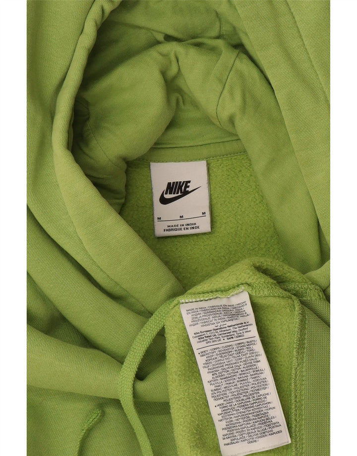 Мужской джемпер с капюшоном Nike среднего зеленого цвета, хлопок