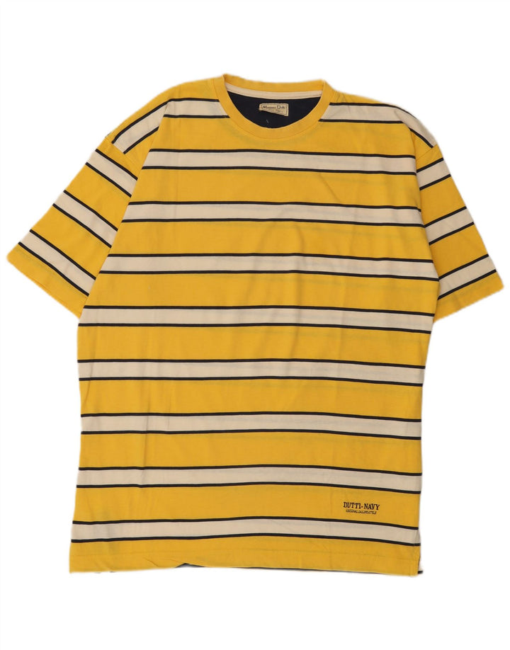 Massimo Dutti Мужская футболка Top XL Желтая полоска