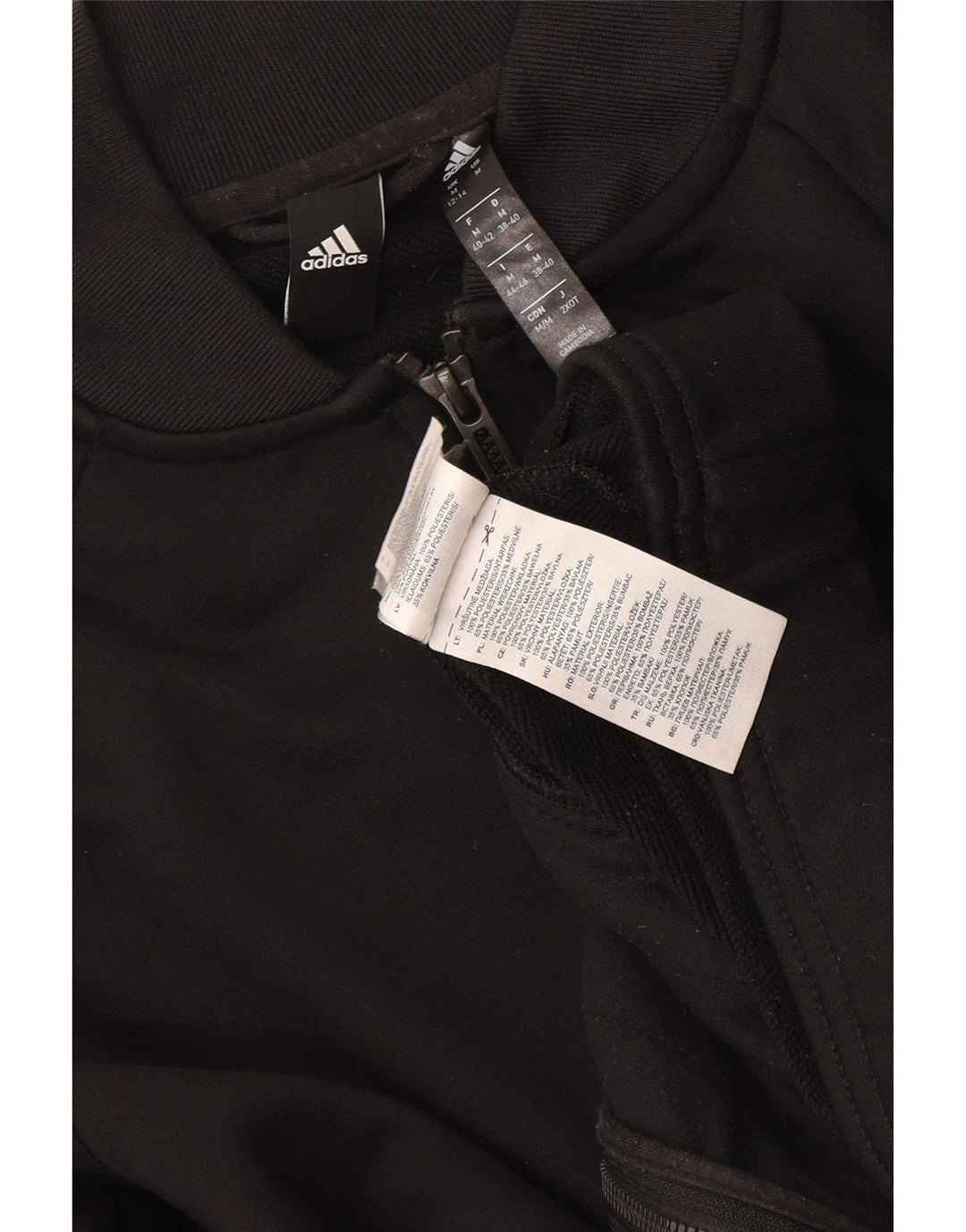 Женская спортивная куртка Adidas UK 12/14, средний черный полиэстер