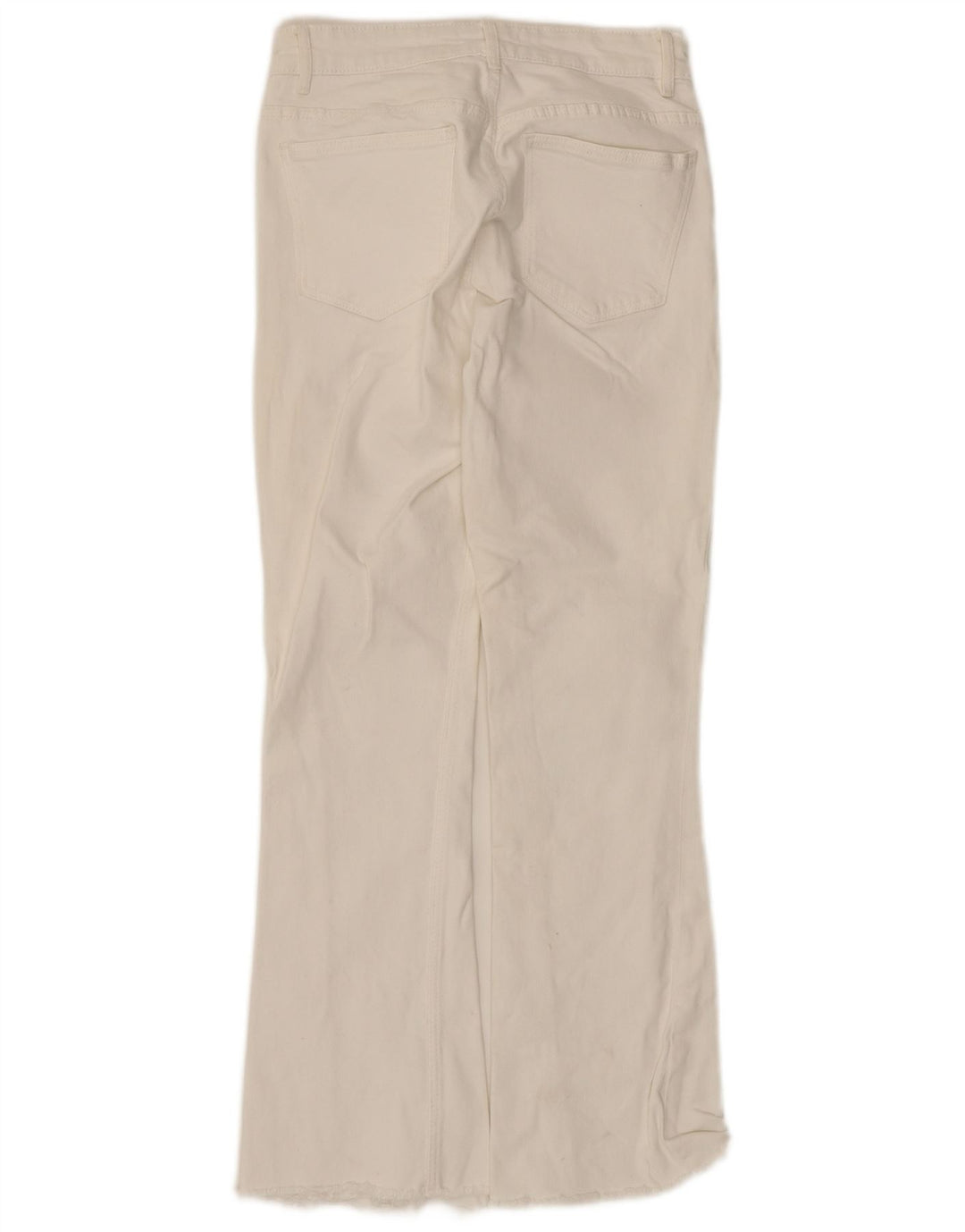 Женские расклешенные джинсы Zara EU 38, маленькие W28 L26, белый хлопок
