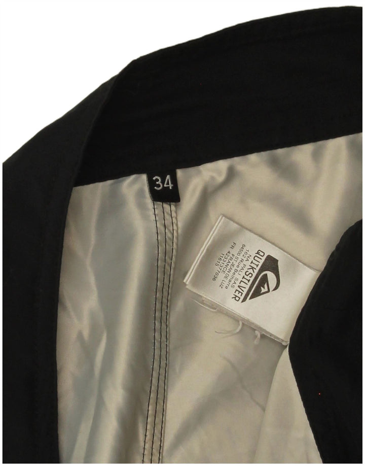 Мужские шорты для плавания Quiksilver с рисунком, большие черные из полиэстера