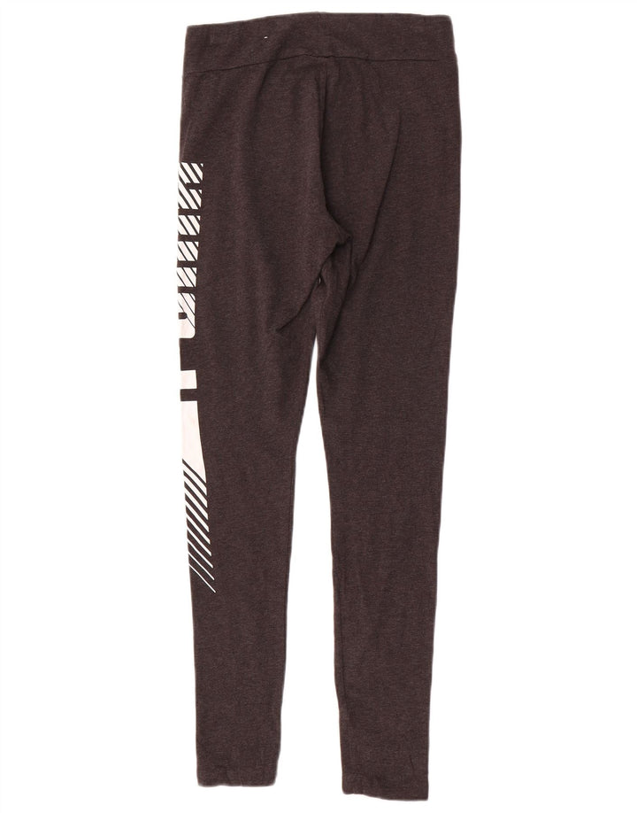 Женские леггинсы с рисунком Puma UK 10, маленькие серые, хлопковые