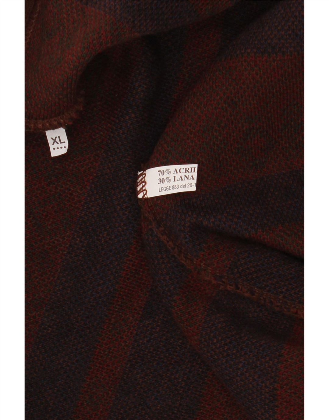 Мужской свитер-кардиган VINTAGE XL, коричневый, акрил Fair Isle