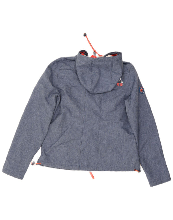Женская ветровка с капюшоном Superdry The Windtrekker UK 14, средний синий