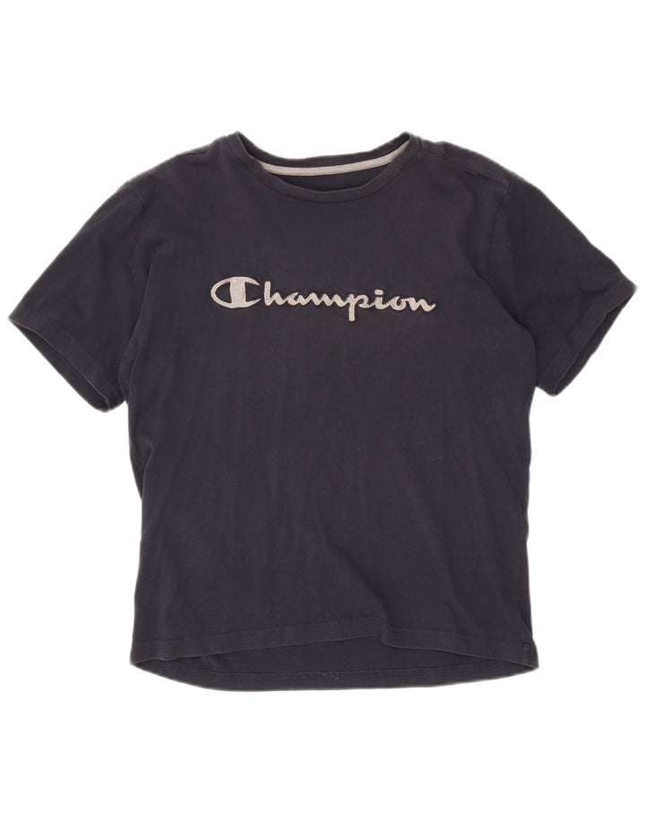 Женская футболка с рисунком Champion UK 14 Medium Navy Blue