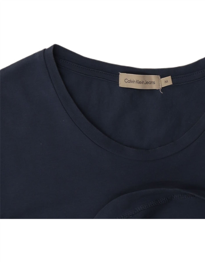 CALVIN KLEIN JEANS Mens Graphic T-Shirt Top Medium Blue