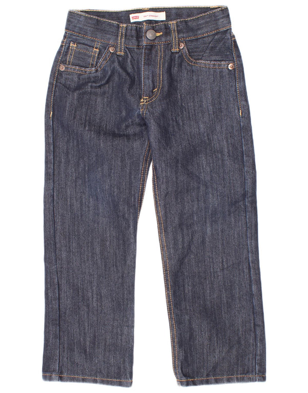 Прямые джинсы Levi's 514 для мальчиков 4–5 лет W22 L8, темно-синий хлопок
