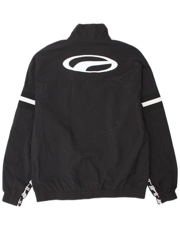 Мужская дождевик с рисунком PUMA UK 40, большая черная полиамидная куртка