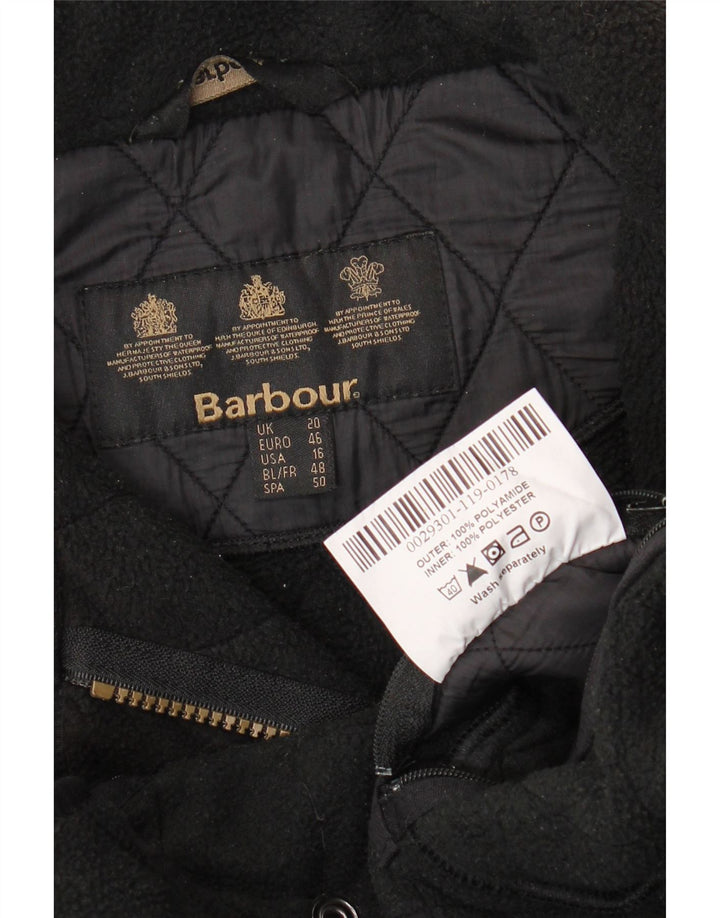 Женская стеганая куртка BARBOUR UK 20 2XL черная из полиамида