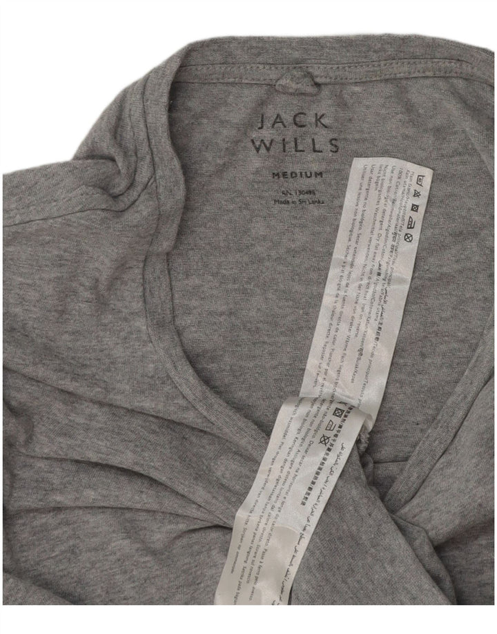 Мужская футболка Jack Wills из хлопка среднего серого цвета с крапинками