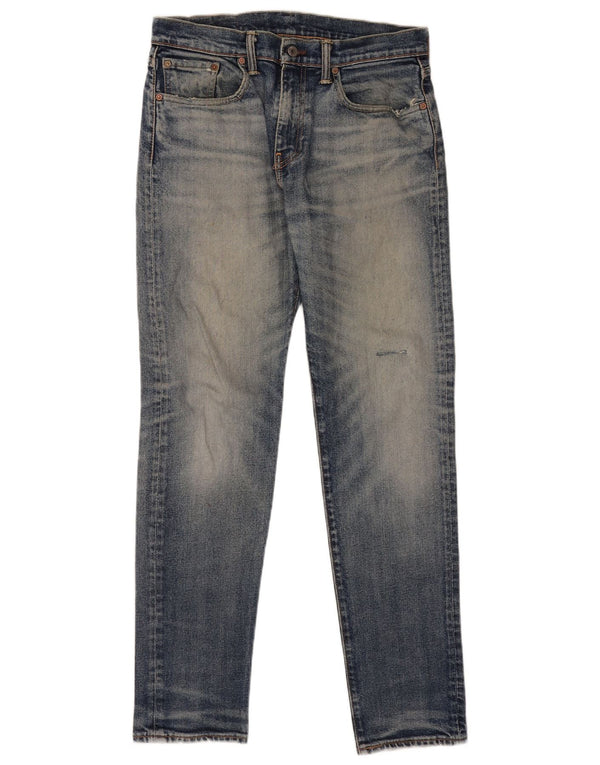 Мужские зауженные джинсы Levi's 502 W31 L34 синие, хлопок