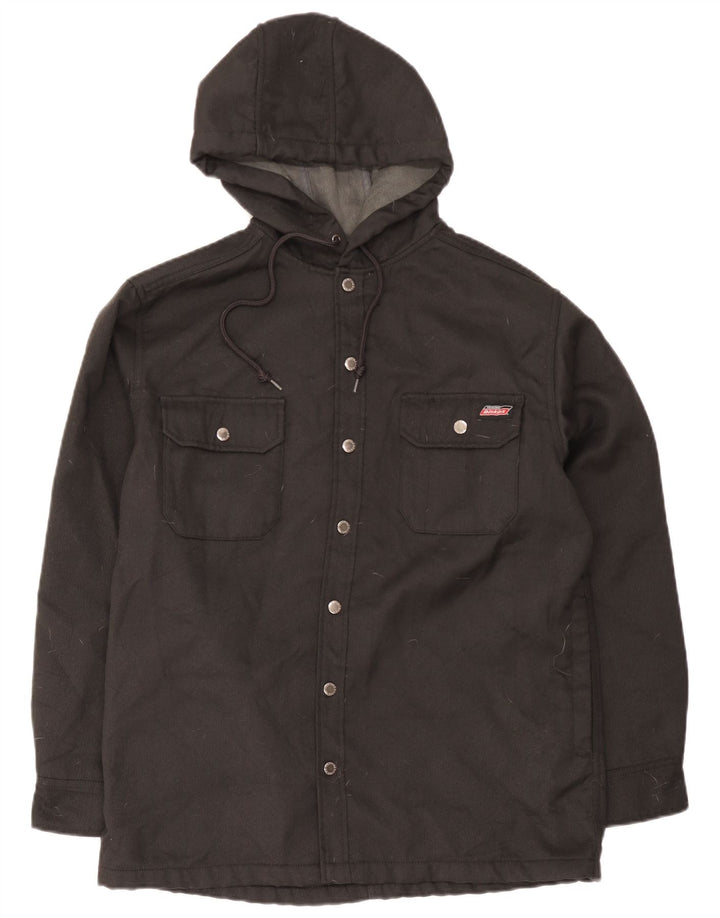 Мужская куртка Dickies с капюшоном, Великобритания 38/40, средний черный полиэстер