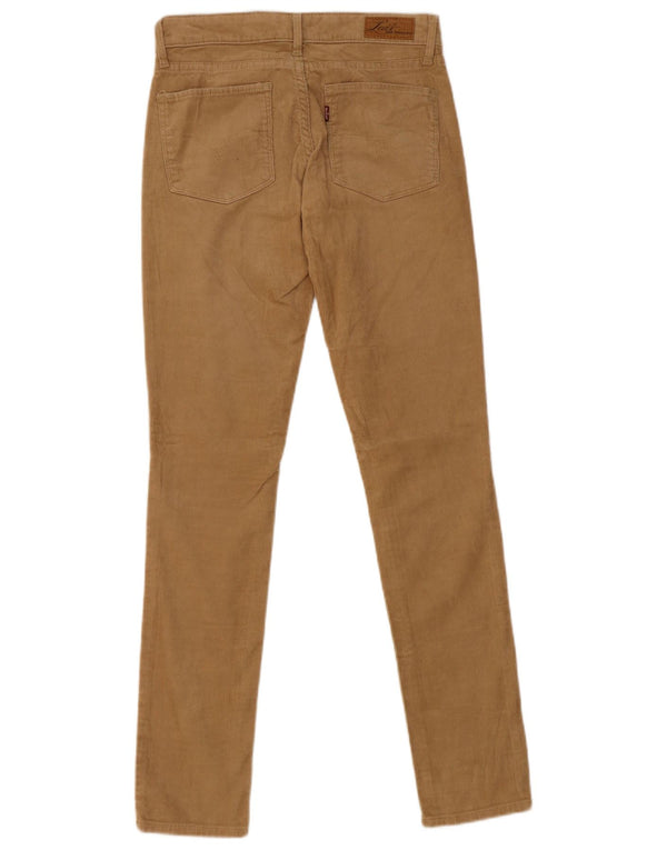 Женские вельветовые брюки скинни Levi's Demi Curve W25 L31 Бежевые