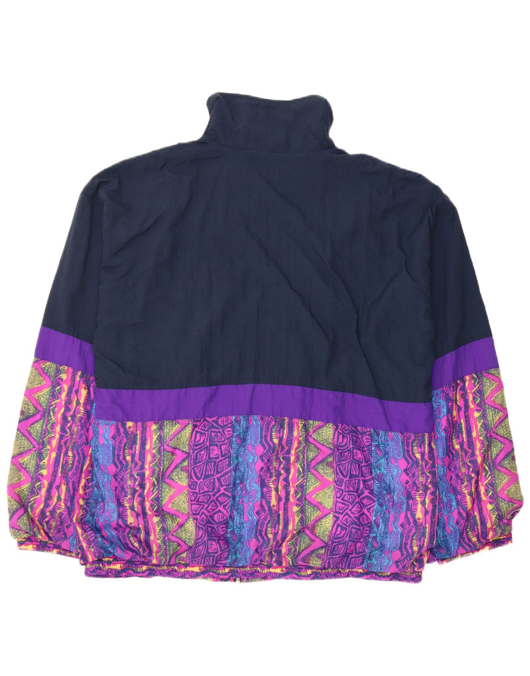 Мужской спортивный костюм VINTAGE, верхняя куртка, Великобритания, 46/48 XL, темно-синий, нейлон с цветными блоками