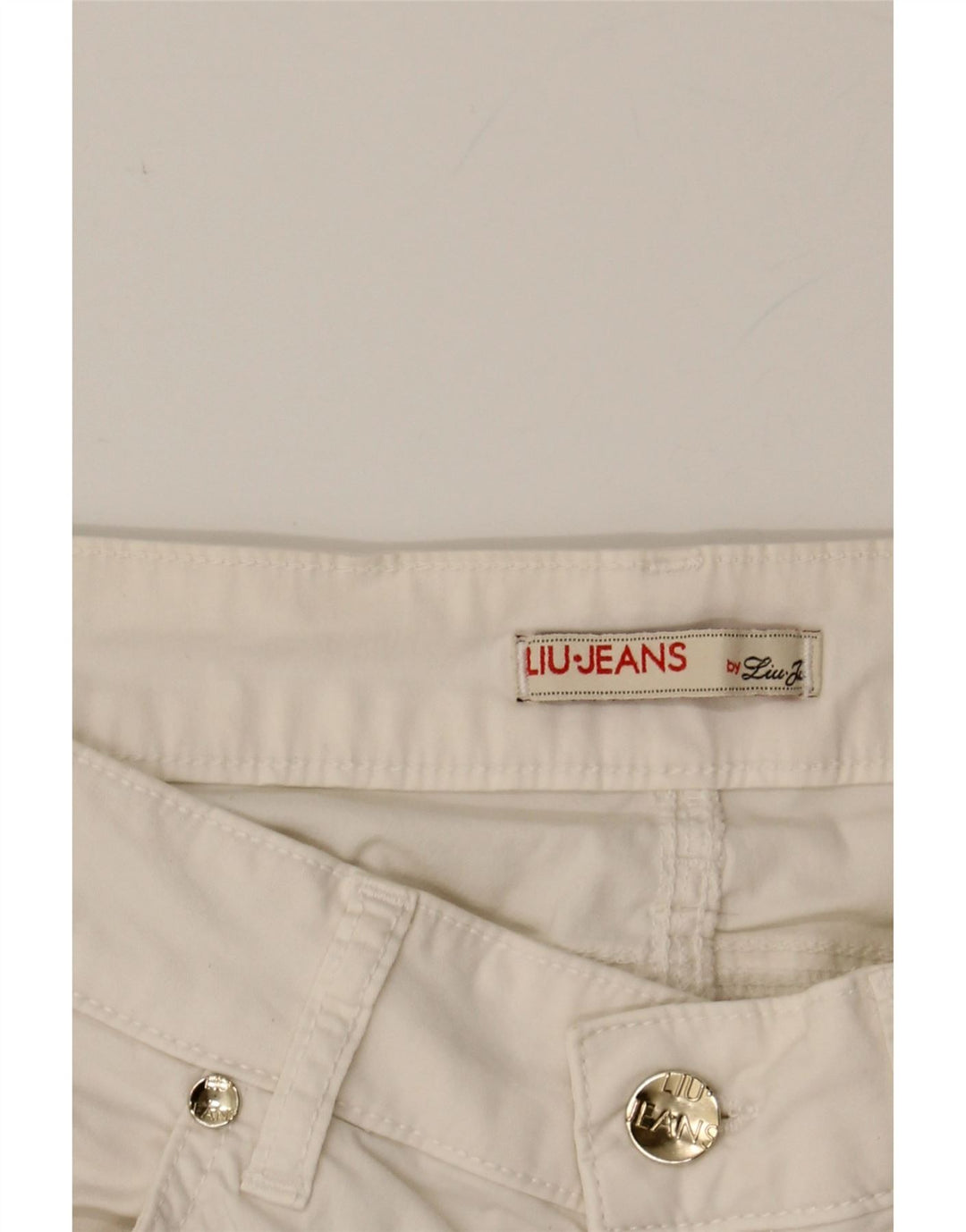 LIU JO Womens Straight Casual Trousers W30 L29 White Vintage Liu Jo and Second-Hand Liu Jo from Messina Hembry 
