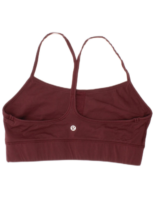 Женский спортивный бюстгальтер Lululemon, большой бордовый спортивный топ