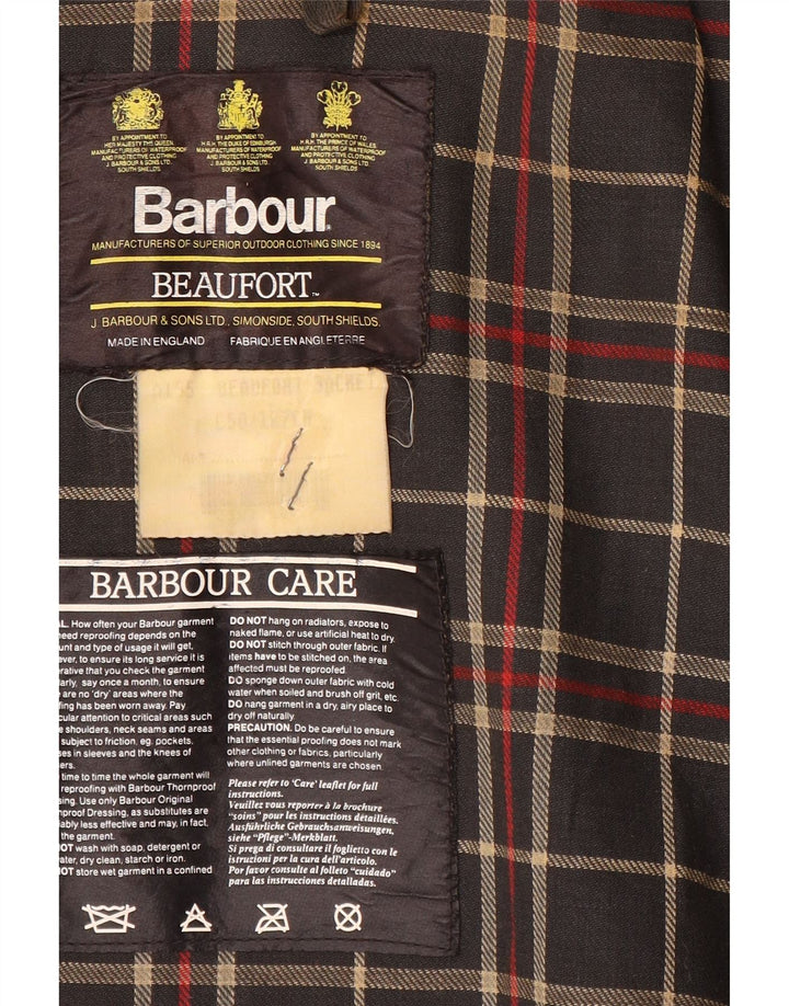 Мужская куртка Barbour Beaufort свободного кроя из вощеного хлопка EU 50, средний хаки