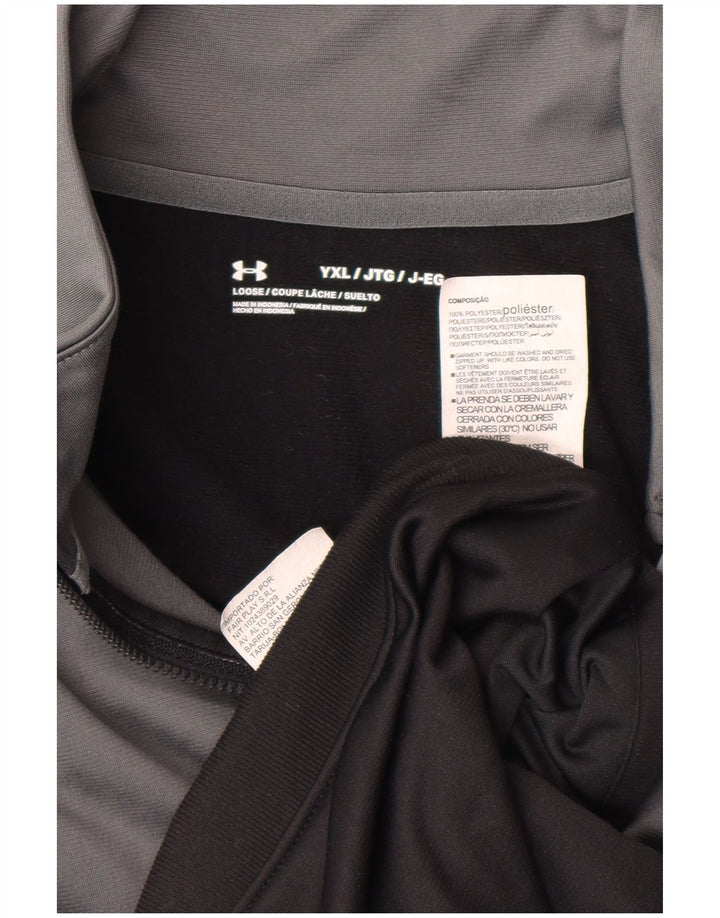 Спортивный костюм Under Armour для мальчиков, верхняя куртка 13–14 лет, серый цвет с блоками XL