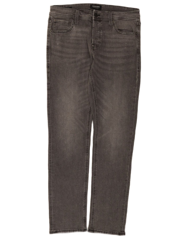 Мужские узкие джинсы Jack & Jones W32 L32, серый хлопок