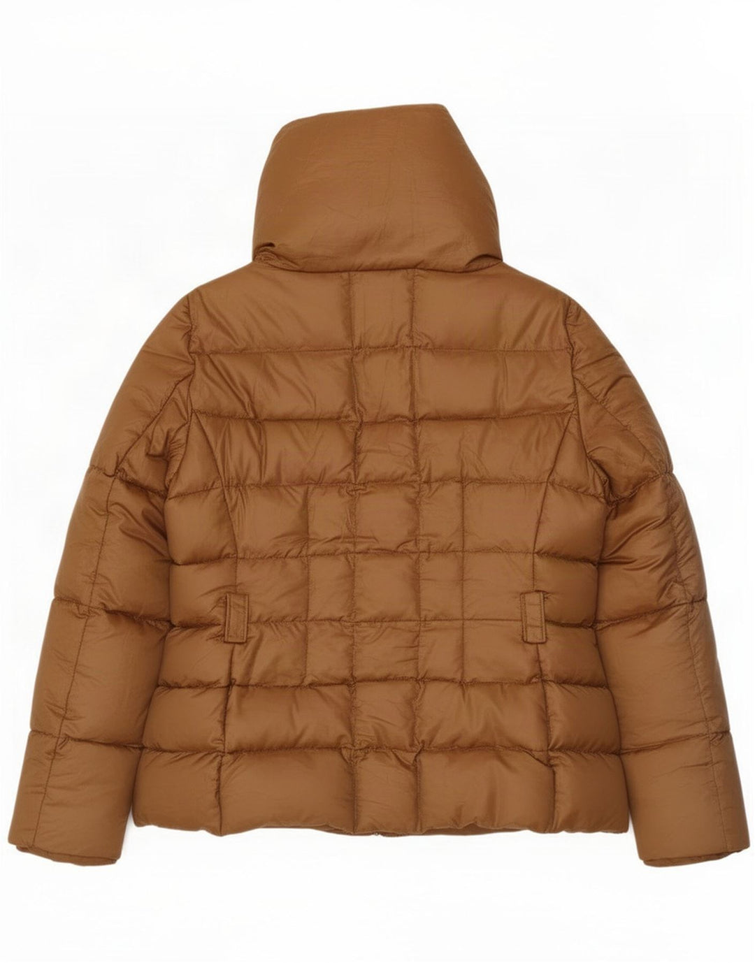 Женская стеганая куртка Zara UK 18 XL, коричневый нейлон