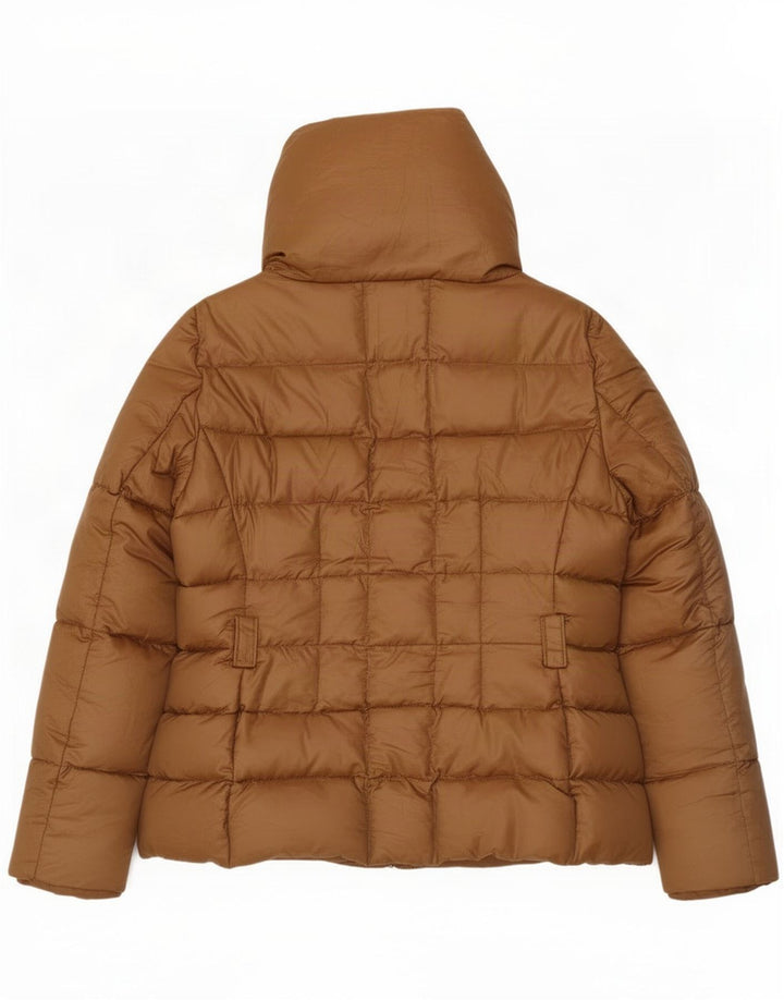Женская стеганая куртка Zara UK 18 XL, коричневый нейлон