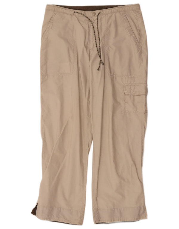 Женские укороченные брюки карго с широкими штанинами Columbia, маленькие W27 L24, бежевый хлопок