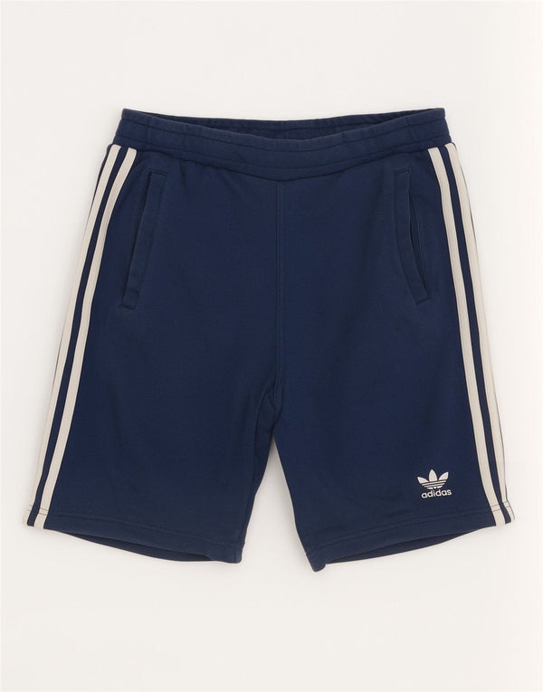 Мужские спортивные шорты Adidas XS синие хлопковые спортивные