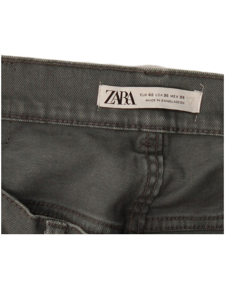 Джинсы мужские узкие Zara EU 46 XL W36 L30 серые