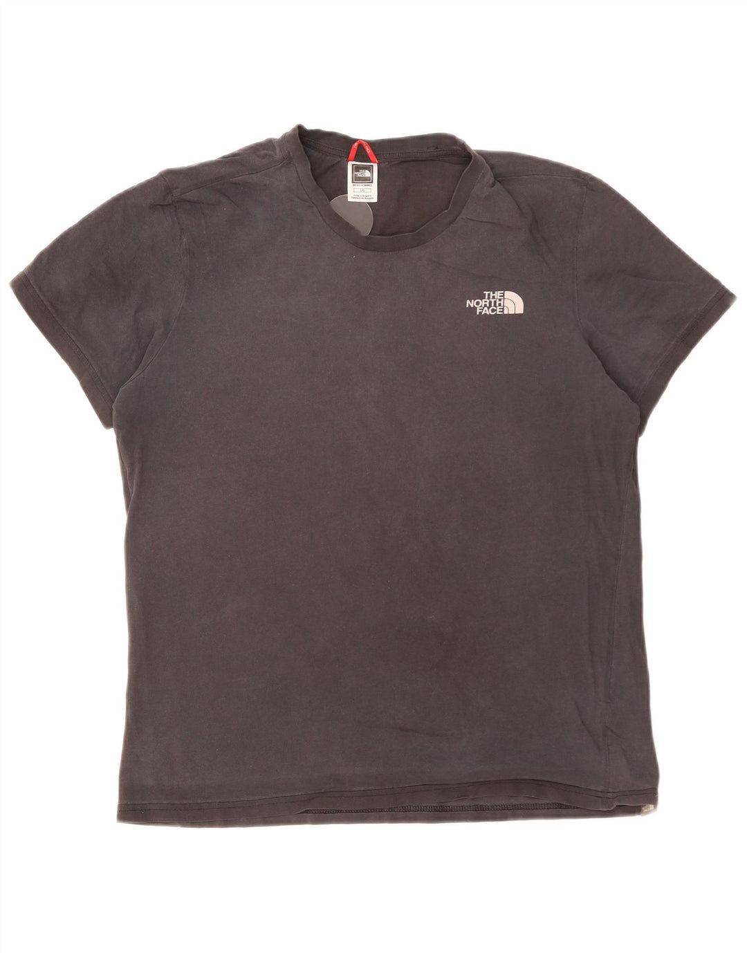 THE NORTH FACE Мужская футболка из хлопка большого размера, серого цвета