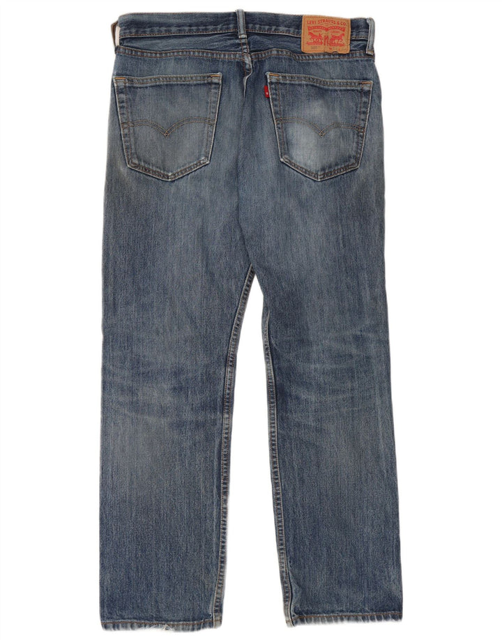 Мужские прямые джинсы Levi's 505 W33 L30, синий хлопок