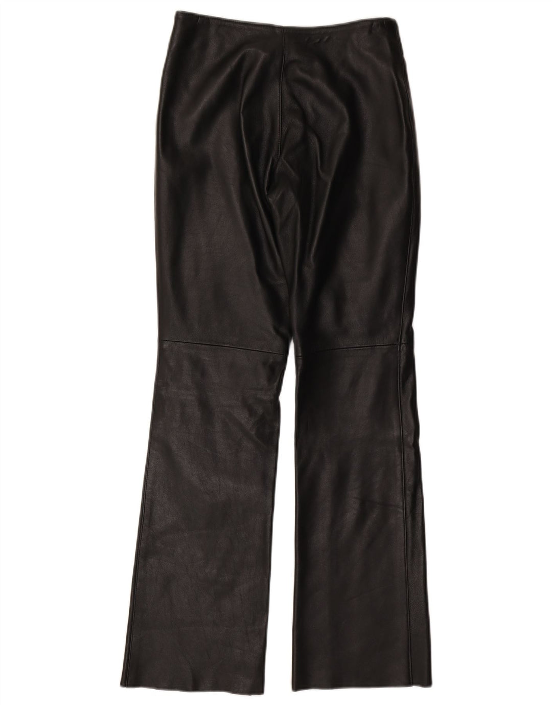 ВИНТАЖНЫЕ женские кожаные брюки UK 10, маленькие W27 L31, черные