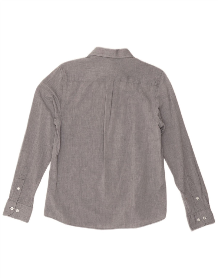 HARMONT & BLAINE Мужская рубашка приталенного кроя, маленький серый хлопок