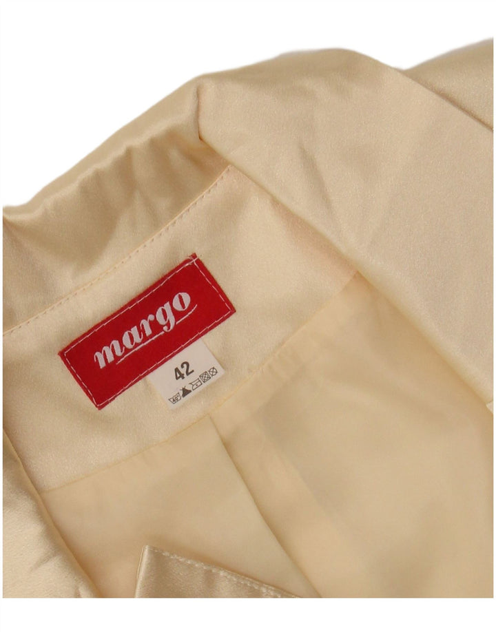 Винтажное женское болеро с рукавом 1/2 IT 42 Medium Off White