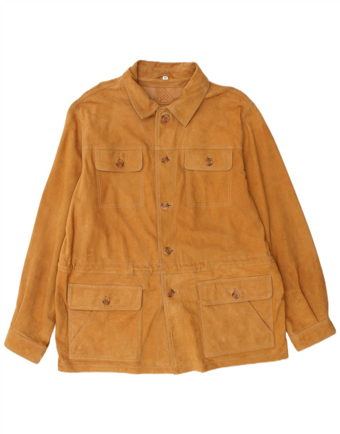 Мужская замшевая куртка WALBUSCH UK 42 XL коричневая кожа