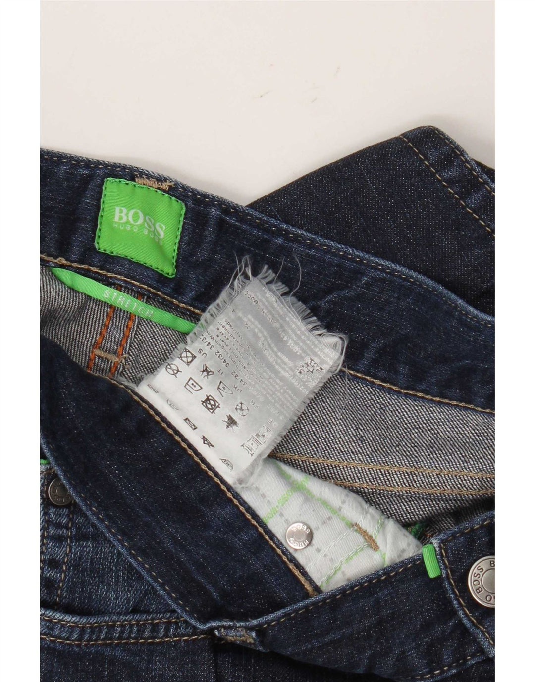Мужские прямые джинсы Hugo Boss W34 L32 темно-синие