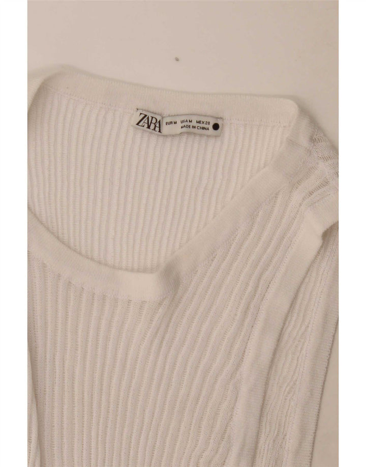 Женский жилет Zara UK 14, средний белый