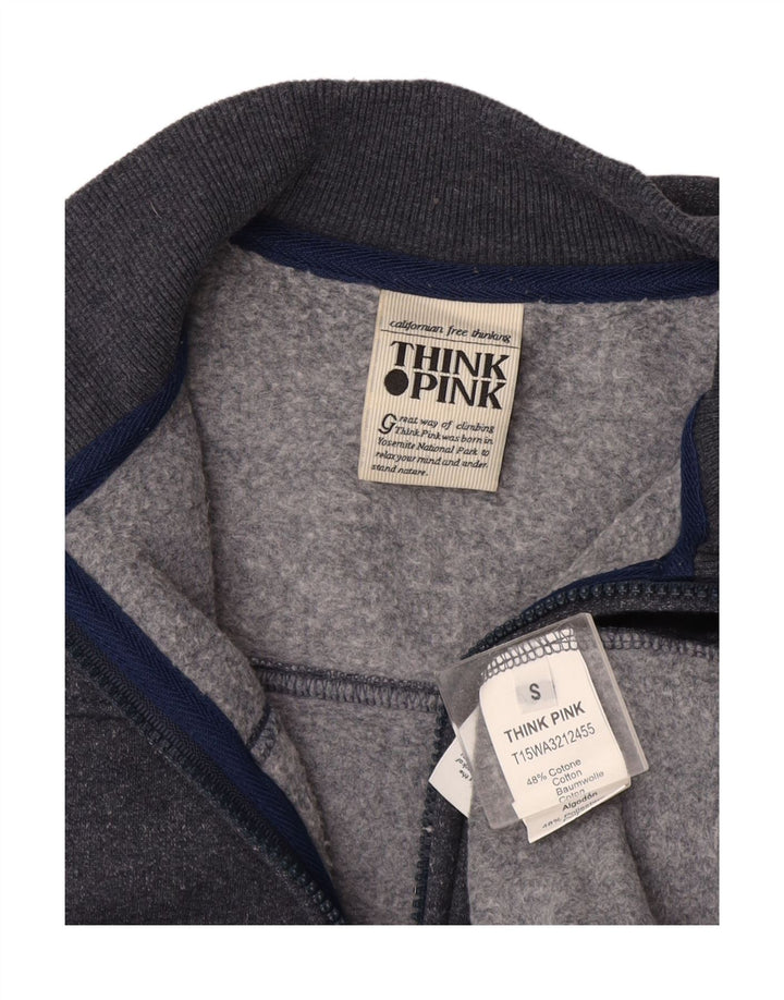 Женский спортивный костюм Think Pink, верхняя куртка UK 10, маленький серый хлопок