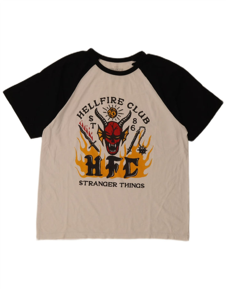 Мужская футболка с рисунком Pull & Bear, большой белый хлопок с цветными блоками