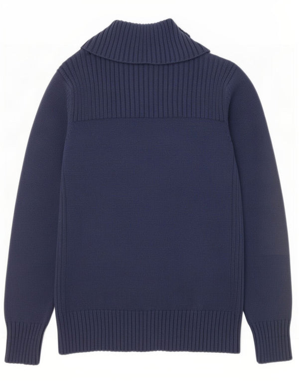 Женский кардиган с молнией во всю длину Marks & Spencer UK 20 2XL Темно-синий хлопок