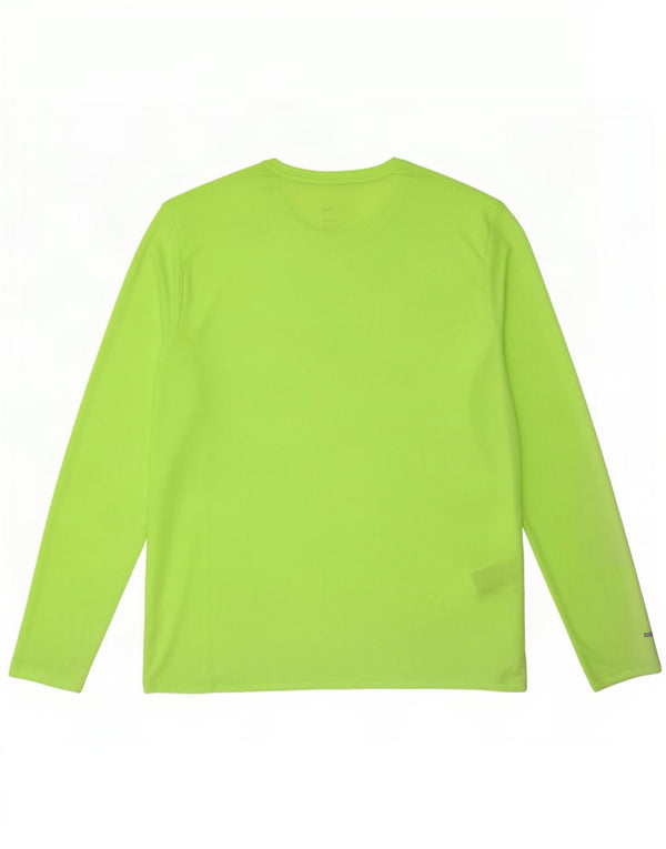 Мужской топ Nike Dri Fit с длинным рукавом XL, зеленый полиэстер