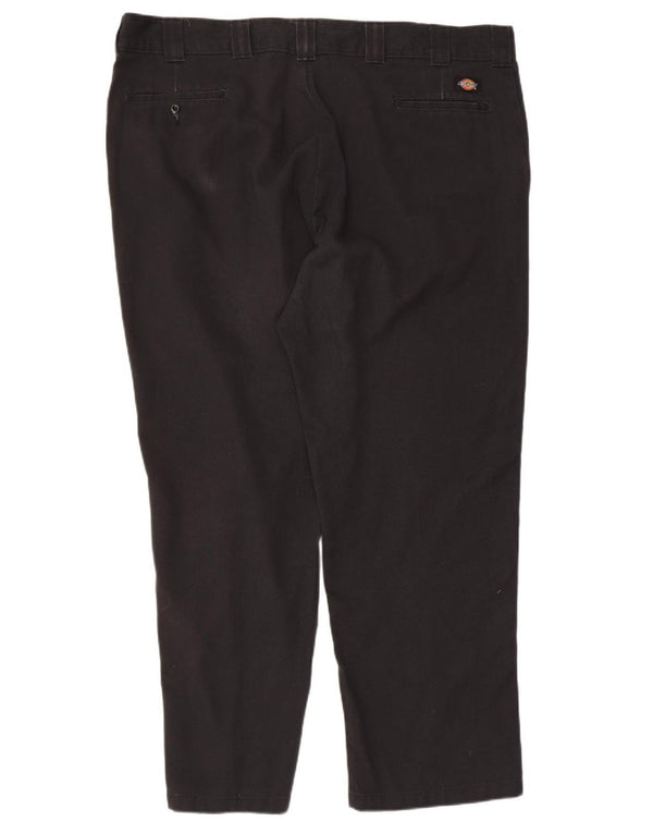 DICKIES Mens 874 Straight Original Fit Chino Trousers W46 L32 Black
