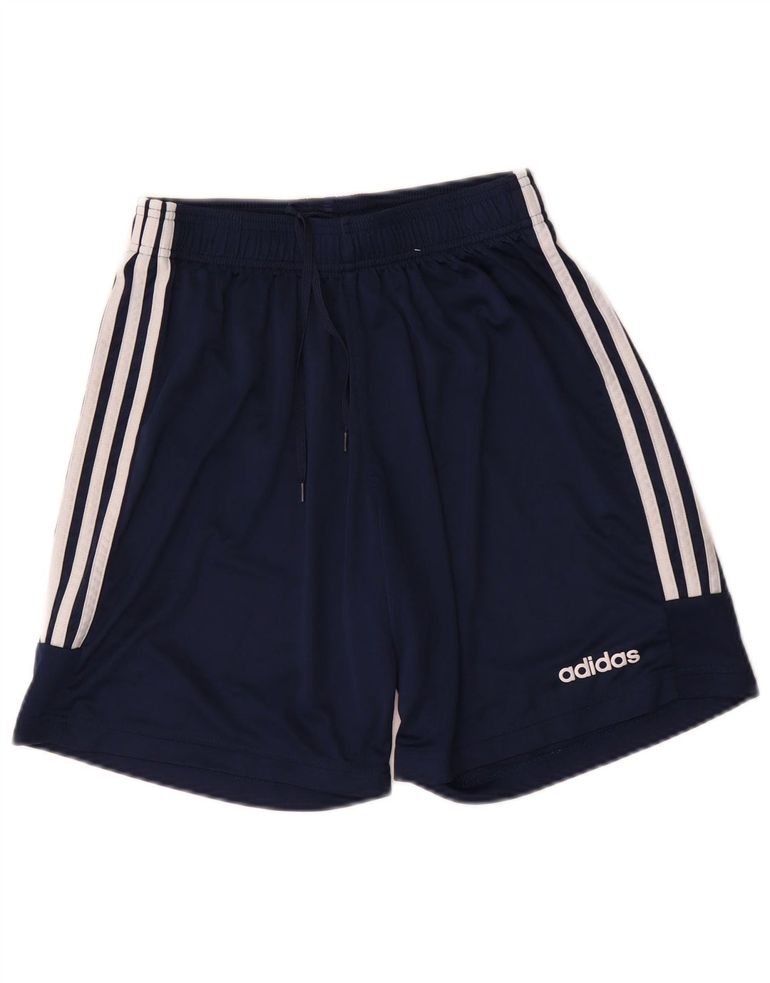 Мужские спортивные шорты Adidas Climalite среднего размера, темно-синие, полиэстер