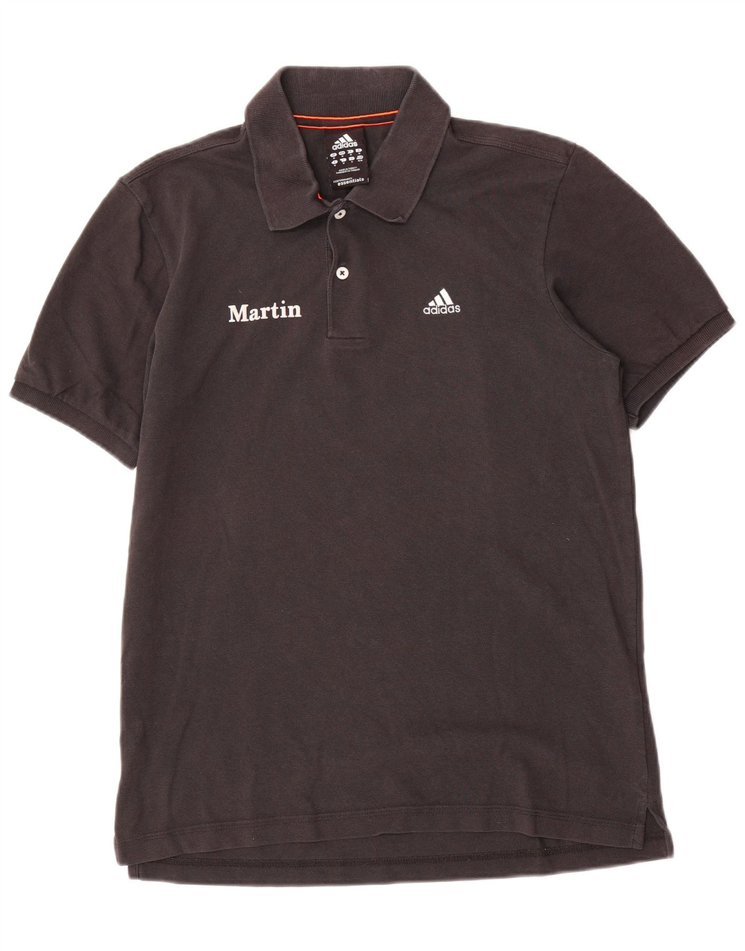 Мужская рубашка поло Adidas Martin с графическим рисунком, средний черный хлопок