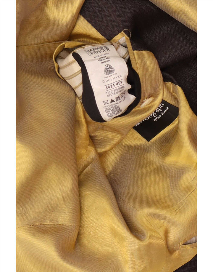 Мужской пиджак Marks & Spencer Autograph 1 Button UK 40, средний серый