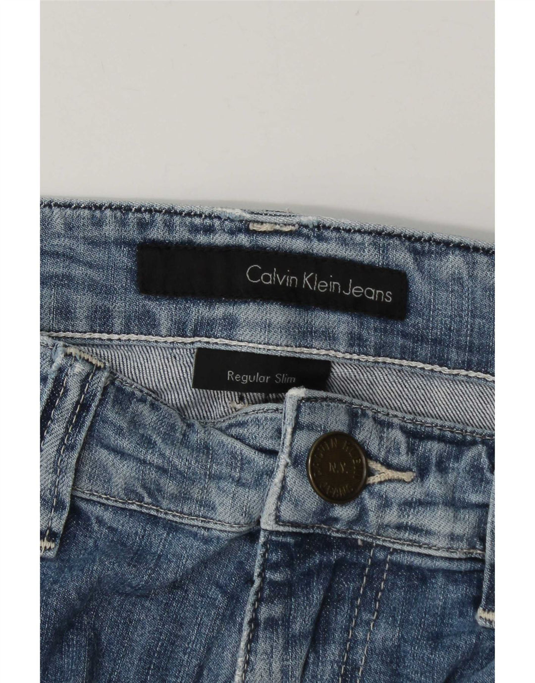 Мужские узкие джинсы Calvin Klein W34 L34 синие