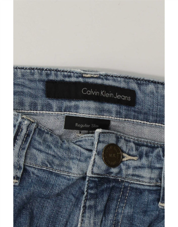 Мужские узкие джинсы Calvin Klein W34 L34 синие