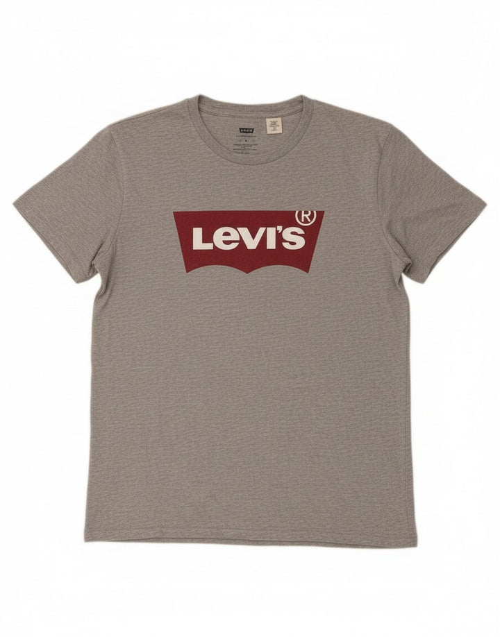 Мужская футболка с рисунком Levi's, средний серый цвет